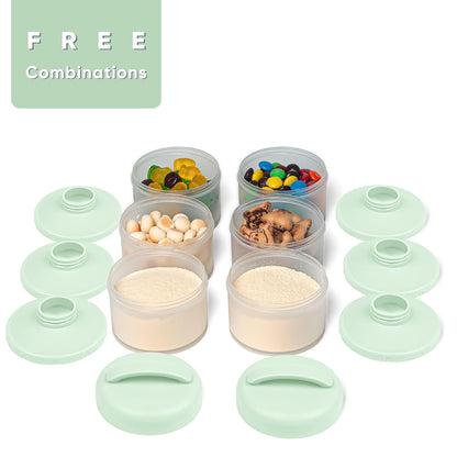 Stackable Formula Dispenser Portable: Milk Powder Container to Go